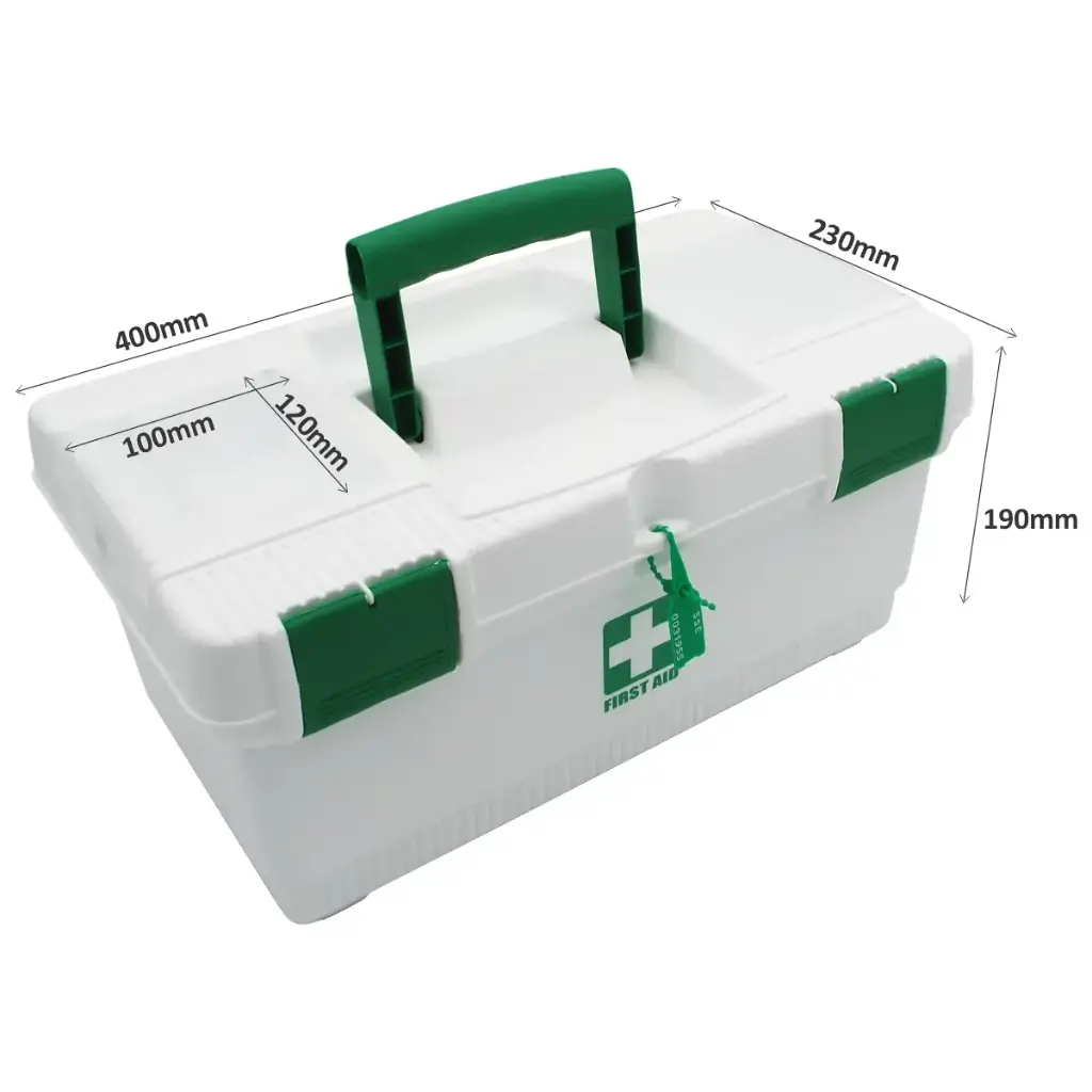 Regulation 3 First Aid Kit complete with Plastic First Aid Toolbox